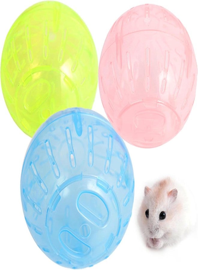 Labriciyon 1Pc Transparent Small Pets Exercise Ball Dwarf Hamster Mute Running Spinner Play Toy for Junior Hedgehog Gerbil Hamster Exercise Ball,Small Animals Supplies - Image 3